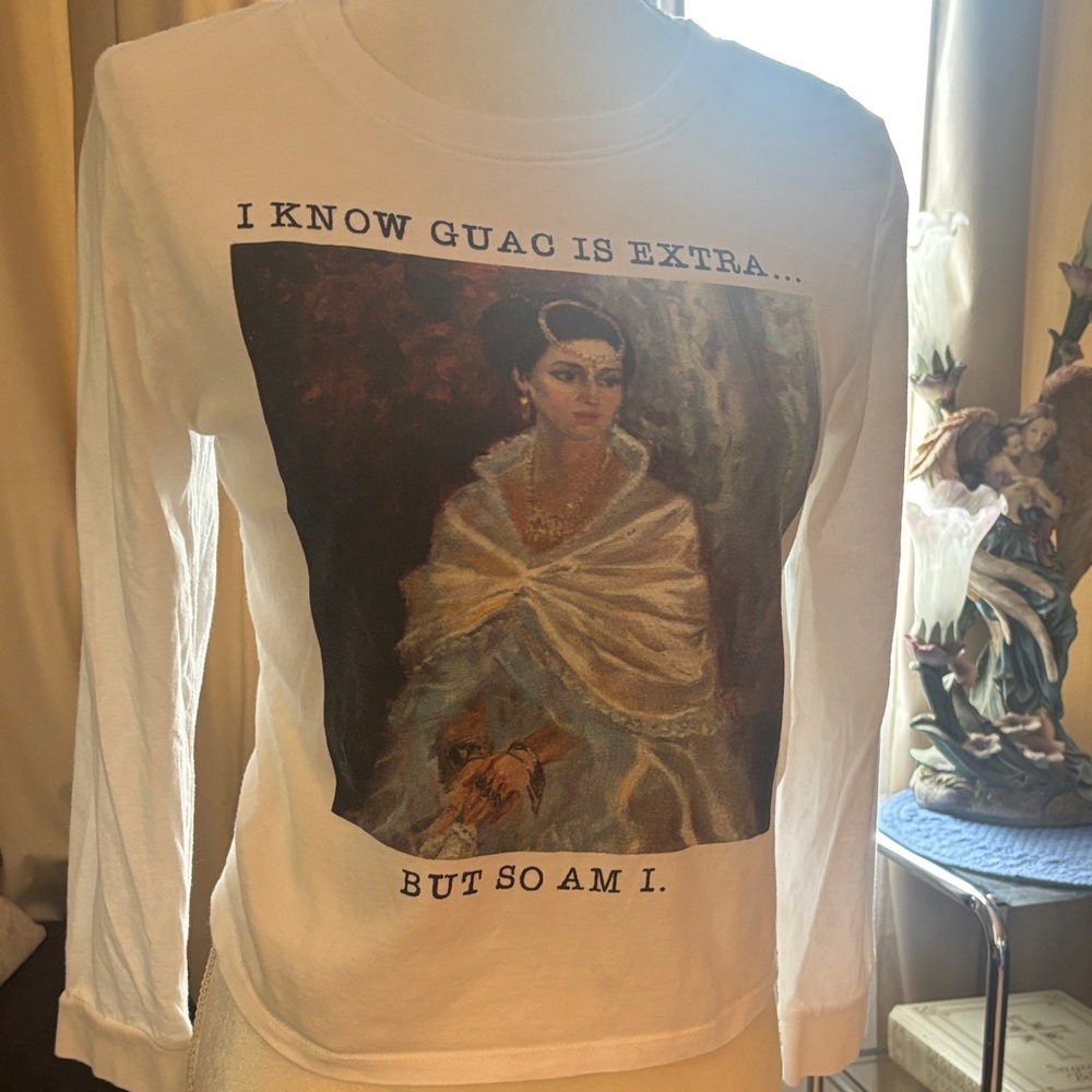 White Long Sleeve Graphic Tee